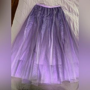 Sparkly Tulle Midi Skirt